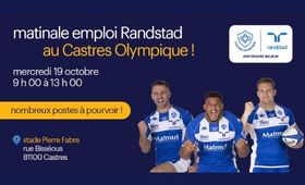 Matinale emploi Randstad et Castres Olympique